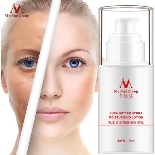 MeiYanQiong Face Care Shea Butter Whitening Moisturizing Lotion Skin Care Face Cream Anti-Aging Whitening Beauty Face Cream 75ml