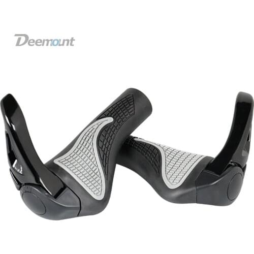 Deemount Bicycle Grip Ergonomic Bar End Handlebar Barend Casing Holder Angle Adjustable Hand Rest Shock Absorption