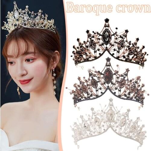 Jeweled Crowns Beautiful Headpiece Wedding Crown Wedding Tiaras Hair Accessories for Prom Birthday Costume Party LL@17