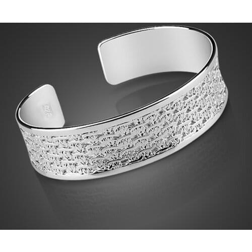 Female bracelet. Solid 925 Sterling Silver Bracelet Ripple Bracelet. 925 Sterling Silver Bracelet students to send girlfriend