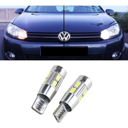 2x Canbus Error Free Car Wedge Light W5W T10 LED Auto Lamp Bulb For VW Golf 6 Variant (2009)