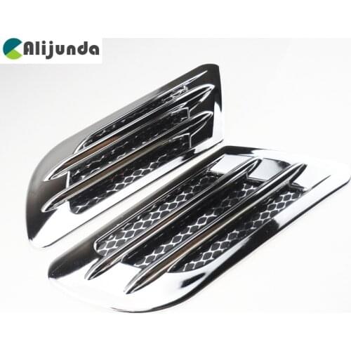 2PCS of new simulation fake air outlet shark gills car styling mold decoration tuyere for Peugeot 206 207 208 301 307 308 407