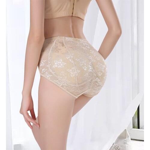 2021 padded fake butt lifter body shaper with hooks flesh color trainer slimming tummy control panties sexy big ass hip enhancer