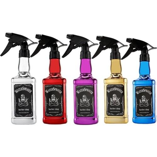 500ML Plastic Electroplating Hairdressing Spray Bottle Of Hair High Pressure Mist Nozzle Salon Applicator Bottle Dropshipping