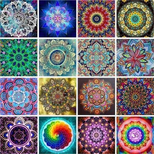5D Diamond Painting Diamond Painting New Flower Picture DIY Diamond Painting Mandala Diamond Inlay DIY Diamond Embroidery Mosai