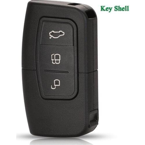 Bilchave 3 Buttons Remote Smart Key Shell For Ford Focus Mondeo Galaxy S-Max C-Max Kuga Key Case Replacement
