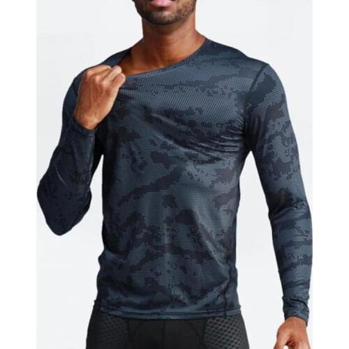 Quick Dry Running Long Sleeve White Thin Tshirt Men Gym Training Black Sportswear Fitness Top Plus Size 163