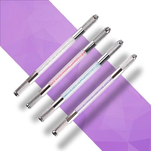 Crystal transparent tattoo double-head pen dual-purpose semi-permanent pen tattoo eyebrow floating eyebrow pen 4