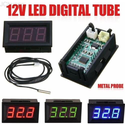 5-12v Household Temperature Led Digital Display Temperature Meter Vehicle Water Tank Surface Temperature Measurement