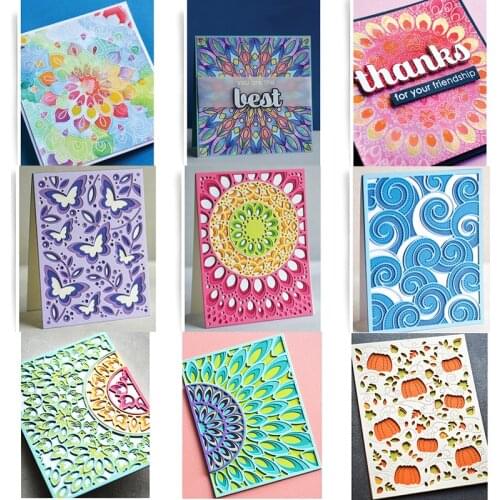 2021 New Rectangle Frame Layered Metal Cutting Dies For DIY Craft Making Background Card and Paper Scrapbooking No Clear Stamps