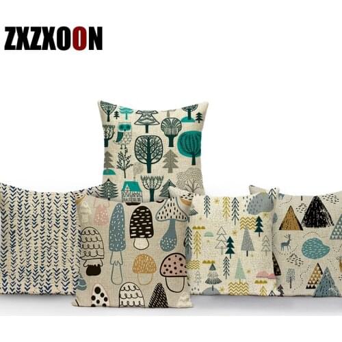 Cute Cartoon Animals Cushion Cover Case Colorful Covers for Cushions Children Cute Decorative Throw Pillow Cases