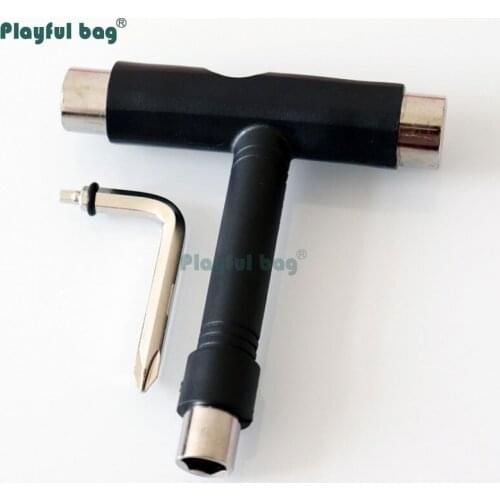Playful Bag Skateboard T-type wrench Multifunctional special installation tool Debugging tool Skateboard repair wrench AMB13