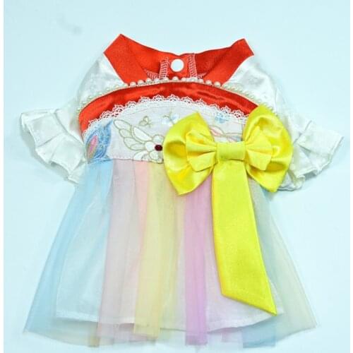 Dog Dress Summer Cat Puppy Skirt Tang Suit Small Dog Costumes Apparel Yorkshire Pomeranian Bichon Poodle Clothing Dog Clothes