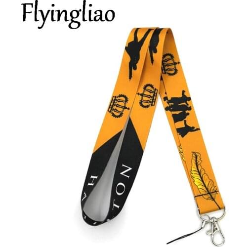Broadway Musical Hamilton Neck Strap Lanyards ID badge card holder keychain Mobile Phone Strap Gift Ribbon webbing necklace