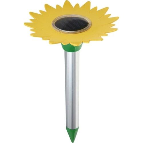 Outdoor Garden Mole Repellent Solar Power Mole Snake Bird Ants Mouse Ultrasonic Pest Repeller Control