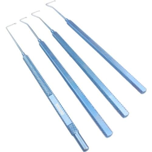 Titanium hook Retina spatula helveston muscle hook tweezer ophthalmic forceps Veterinary ophthalmic instrument autoclable