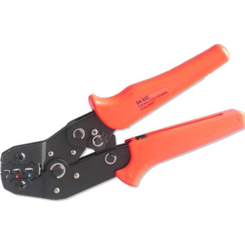 Ratcheting Wire Terminal Crimper Tool for Insulated Terminals 0.25-2.5mm2, Automatic Reset Ratchet Wire Crimpers SN-02C