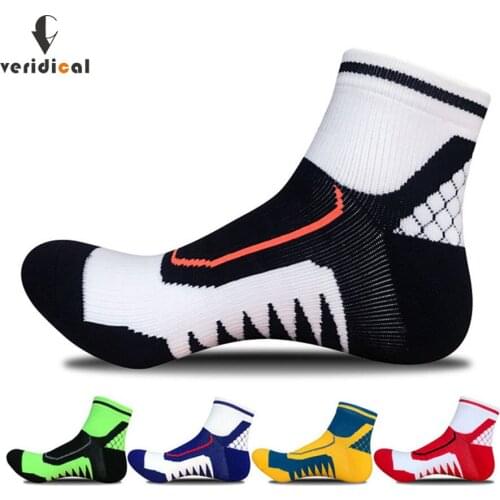 Veridical 5 Pairs/Lot Cotton Compression Socks Man Professional Thick Short Socks Autumn And Winter Meias Masculino Ankle Socks