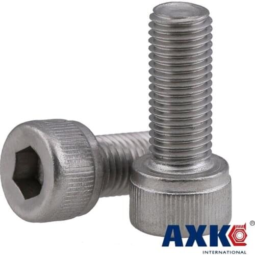M6 M8 DIN912 304 Stainless Steel Hexagon Socket Head Cap Screws Inner Hex Socket Bicycle Bolt Metric Thread