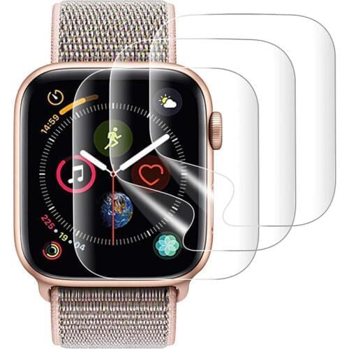 1-3pcs Film Screen Protector For Apple Watch 3 4 5 6 SE 42mm 44mm 38mm 40mm For iWatch 2 1 HD Clear Hydrogel Film For iwatch 6