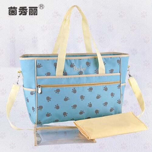 Womens Nappy Bags Paws Printed Mommy Bags Waterproof Baby Diaper Bags