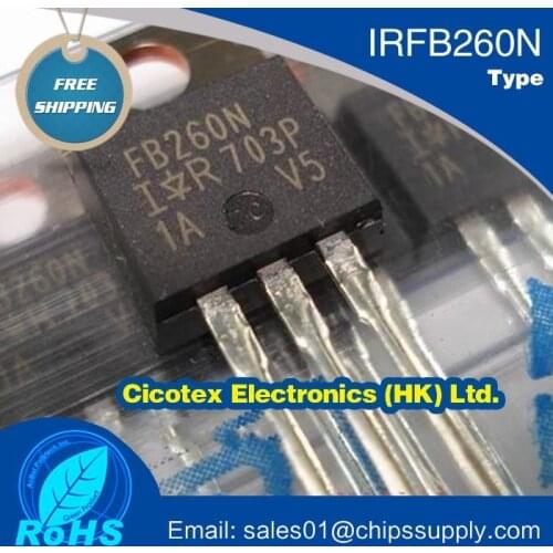 10pcs/lot IRFB260N FB260N TO220AB 260 MOSFET N-CH 200V 56A TO-220AB IRFB260NPBF