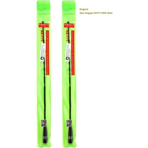 2pcs 100% Original Nagoya NA-771 SMA male For Kenwood ICOM IC-V8 For WOUXUN KG-UV6D,KG-UV8D ZT-2R UV-985 ham Radio Walkie Talkie