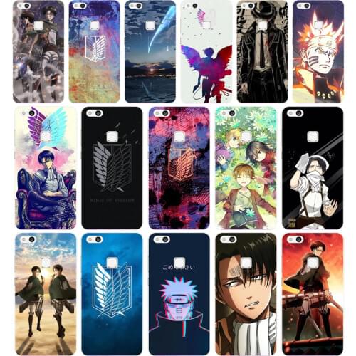 352FG Attack On Titan Anime Soft Silicone Tpu Cover Case for huawei Honor 9 p10 mate 10 lite y6 prime 2018 play p smart