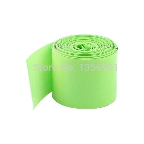 5M Long 29.5mm Light Green Single 18650 Battery PVC Heat Shrinkable Tubing Wrap