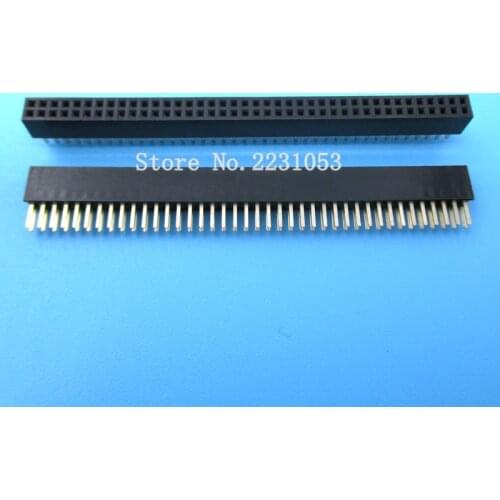 5PCS/LOT 2*40P 1.27mm 40 Pin Female Double Row Pin Header Strip