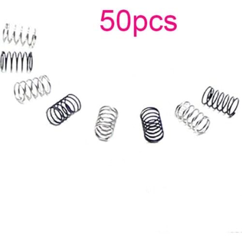 50Pcs Black/Silver Spring 10305 Sliding Damper Springs Spare Parts For Tamiya MINI 4WD Racing Car Model