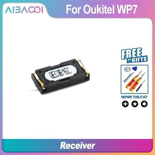 AiBaoQi Brand New Speaker Receiver Front Ear Earpiece Repair + Headphone Adapter Cable Accessories For OUKITEL WP7 Phone