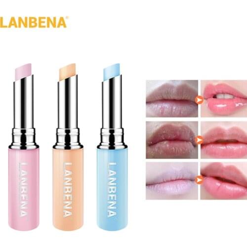 LANBENA Chameleon Lip Balm Moisturizing Nourishing Lip Plumper Reduce Fine LinesMoisturizing Whitening Long-lasting LipstickCare