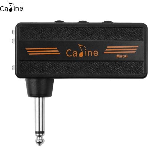 Caline CA-101 Guitar Headphone Amp Mini Plug Amplifier Rechargeable with Distortion Effect for Electric Guitar