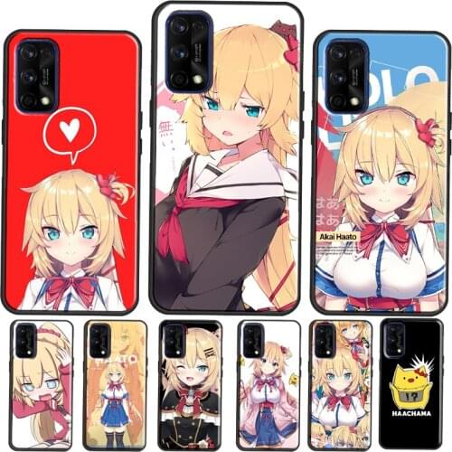 Akai Haato Haachama Hololive Case For Realme C3 C11 C15 Q2 X7 6 7 Pro Cover For OnePlus Nord 6T 7T 8T 7 8 Pro Coque