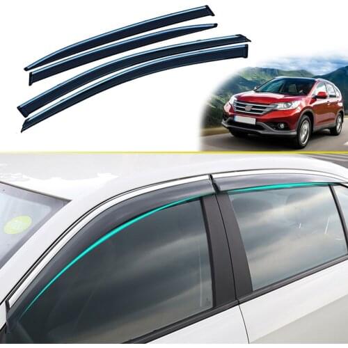 For Honda CR-V 2012 2013 2014 2015 2016 2017 2018 Car Styling Smoke Window Sun Rain exterior visor Deflector Guard Accessories