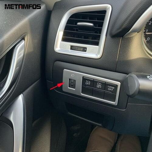 For Mazda CX-5 CX5 2012-2015 2016 2017 Head Light Lamp Headlight Switch Cover Molding Trim Matte Inner Accessories Car Styling