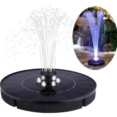 Solar Fountain Led Solar Water Fountain with LED Lights for Outdoor Landscape Garden Decor Floating Pool Fountain Solar Pump