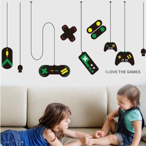 Game Console Diy Wall Sticker Bedroom Environmental Decoration Painting Home Decoration for Kids Rooms KIDS Room Pattern PVC