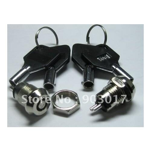 Key Switch ON/OFF Lock Switch KS3 w/ Plastic Handle 100 pcs per lot