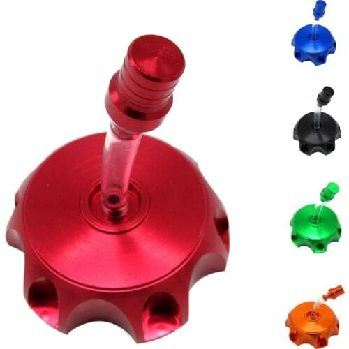 Motorcycle Gas Fuel Cap Valve Vent Breather Hose Tube Tank for ATV PIT Dirt Bike CNC Aluminum Alloy Direct Replacement
