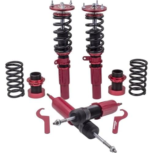 4PC Set Fits For BMW 3 Series E90 2006-2013 Coilover Damper Shocks Red