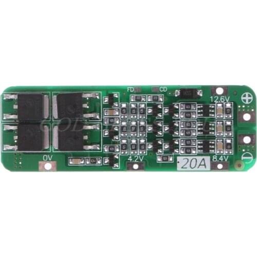 3S 20A Li-ion Lithium Battery 18650 Charger PCB BMS Protection Board 12.6V Cell 64x20x3.4mm Module Drop Shipping