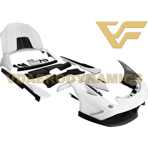 Suitable For 12-15 Ferrari 458 VAD-MH Full Body Kit Front Rear Bumper Side Skirts Spoiler Hood