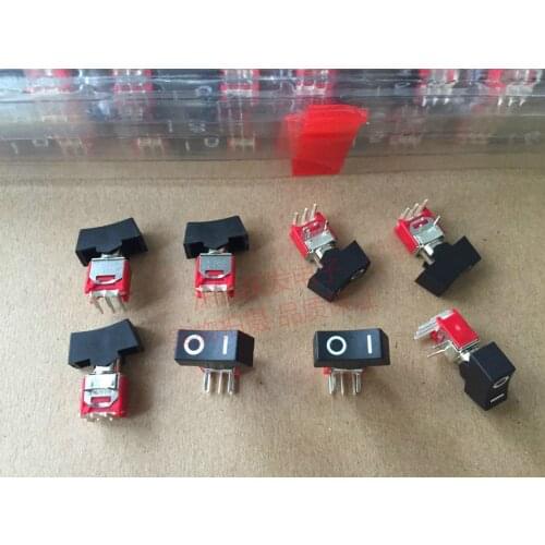 Taiwan dailywell micro-button switch rocker switch ship bowl legs 3 feet 2 files