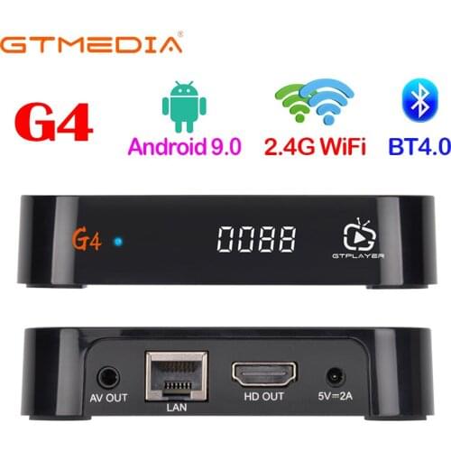 GTMEDIA G4 Android 9.0 TV BOX Amlogic S905W BT Voice Remote Control 2.4G Wifi BT4.1 4K 30fps/HEVC H.265 Set Top Box G2 Upgrade