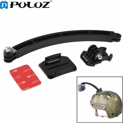 For Go Pro Accessories Outdoor Motorcycle Cycling Helmet Extension Arm Set mount for GoPro HERO5 HERO4 Session HERO 5 4 3+ 3 2 1