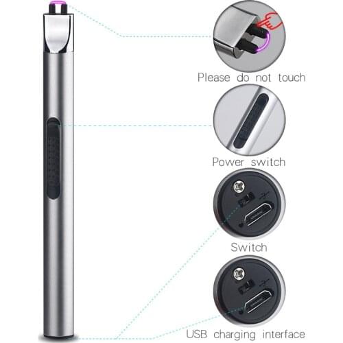 USB charging arc ignition gun kitchen igniter outdoor barbecue camping pulse lighter windproof