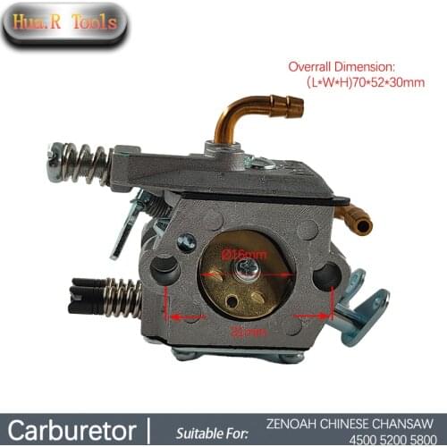 Carburetor Replacement For ZENOAH Chinese Chainsaw 4500 5200 5800 Gasoline Chainsaw Multi Tool Lawn Mower