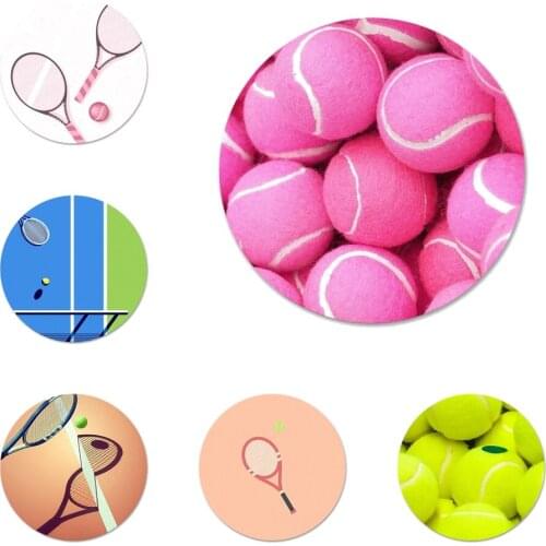 Sport Tennis Icons Pins Badge Decoration Brooches Metal Badges For Backpack Decoration 58mm